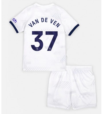 Tottenham Hotspur Micky van de Ven #37 Replica Home Stadium Kit for Kids 2023-24 Short Sleeve (+ pants)